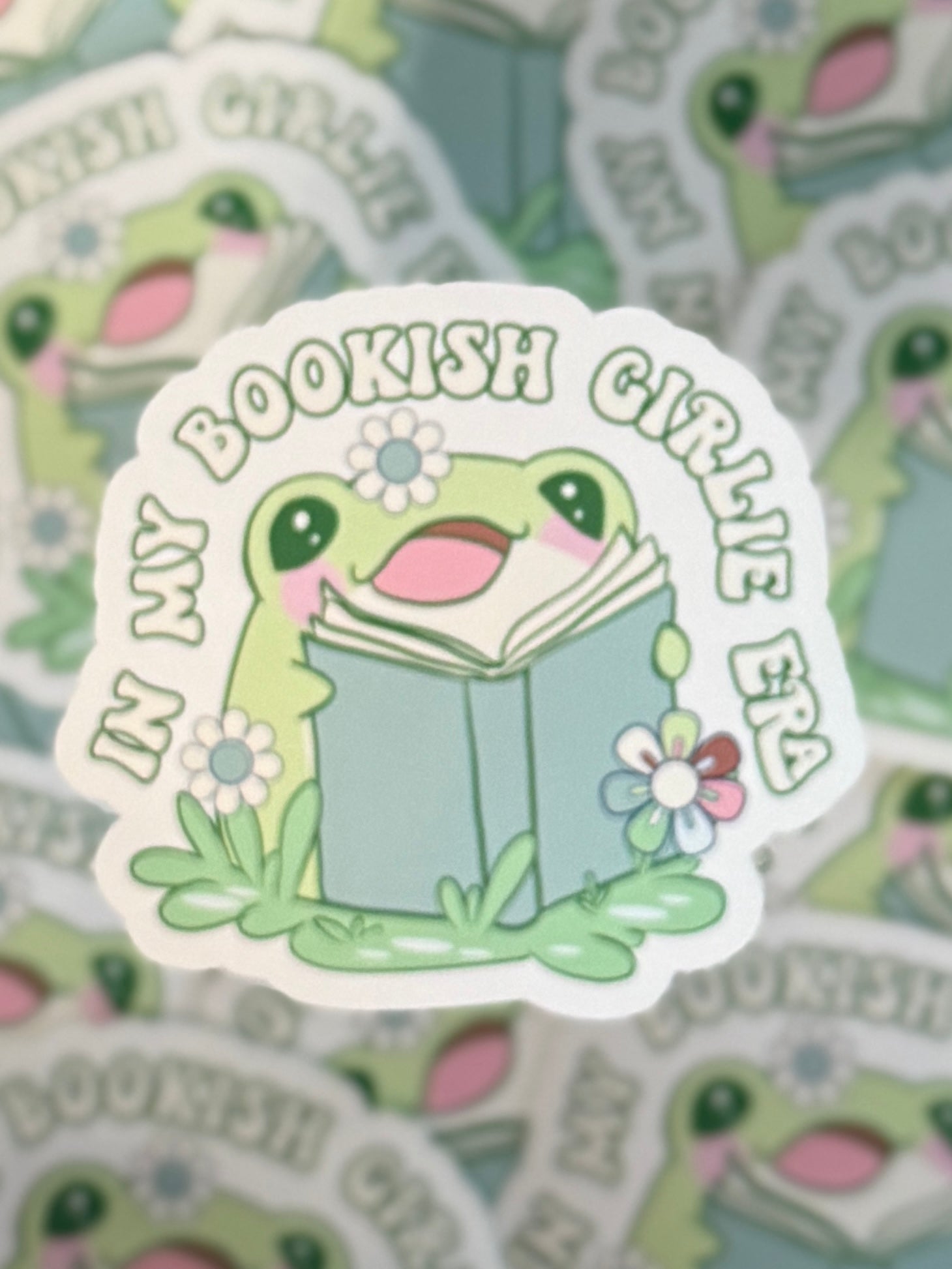 Frog - Bookish Girlie Era Sticker