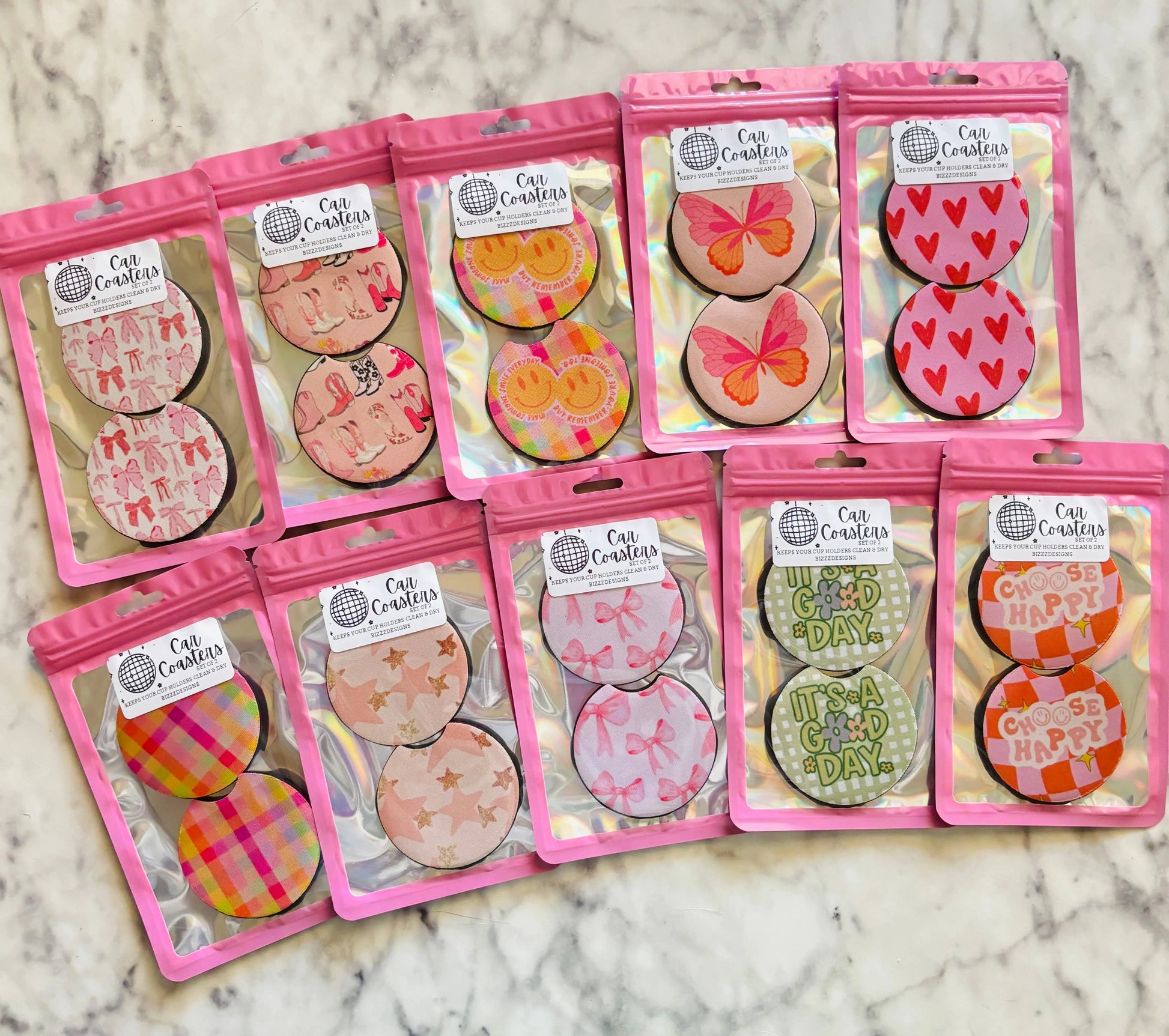 Felt Car Coasters: soft, absorbent felt cup holder inserts to catch spills and condensation.