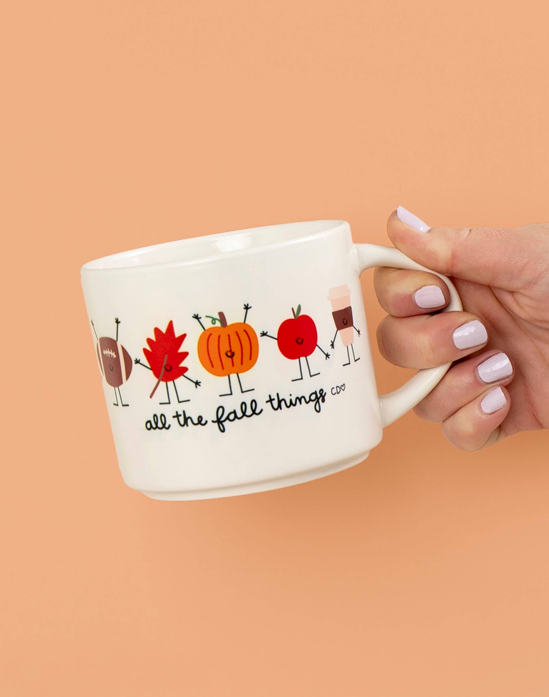 All The Fall Things Mug - Cream