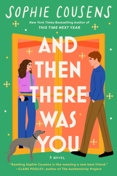 Romantic novel "And Then There Was You" by bestselling author, softcover edition, red heart cover design