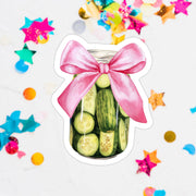Pickle Jar Sticker - Paper & Vine Book Bar