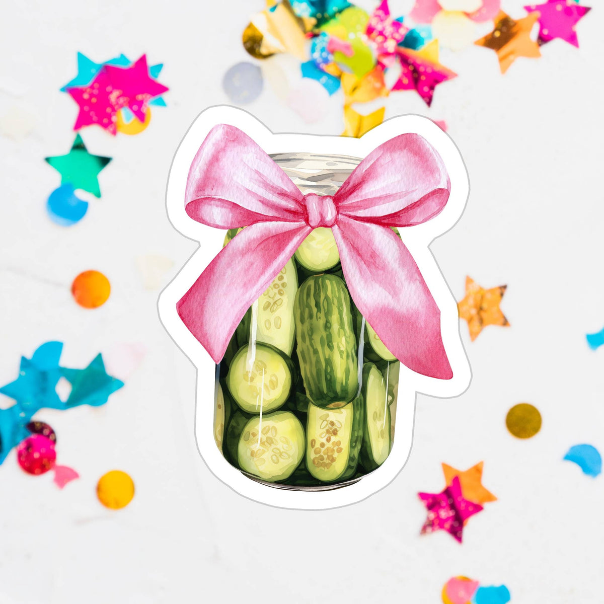 Pickle Jar Sticker - Paper & Vine Book Bar