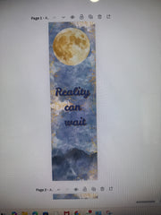 Reality Can Wait Bookmark