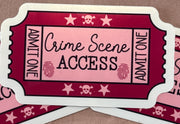 Crime Scene Access Sticker - Paper & Vine Book Bar