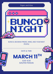 Bookish Bunco Bash