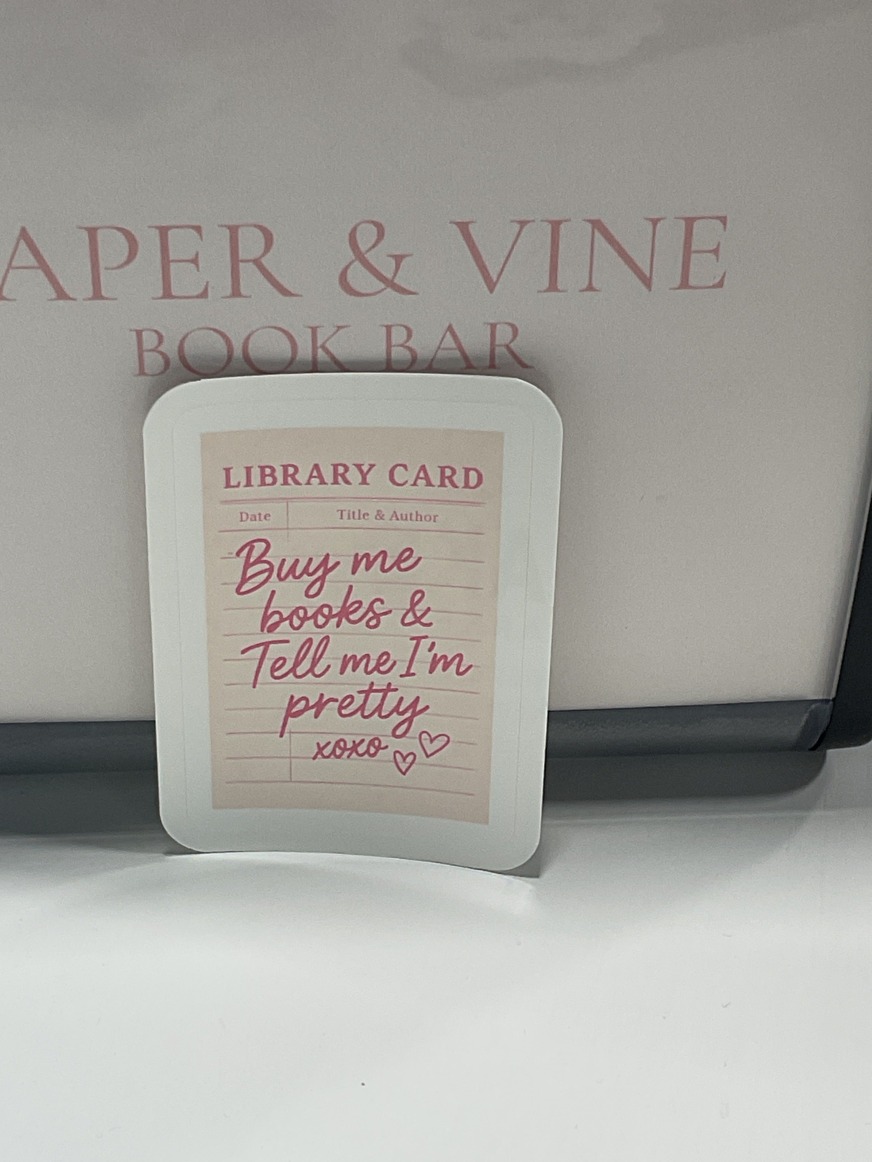 Library Card Sticker