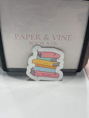 Hot Girls Like to Read Sticker