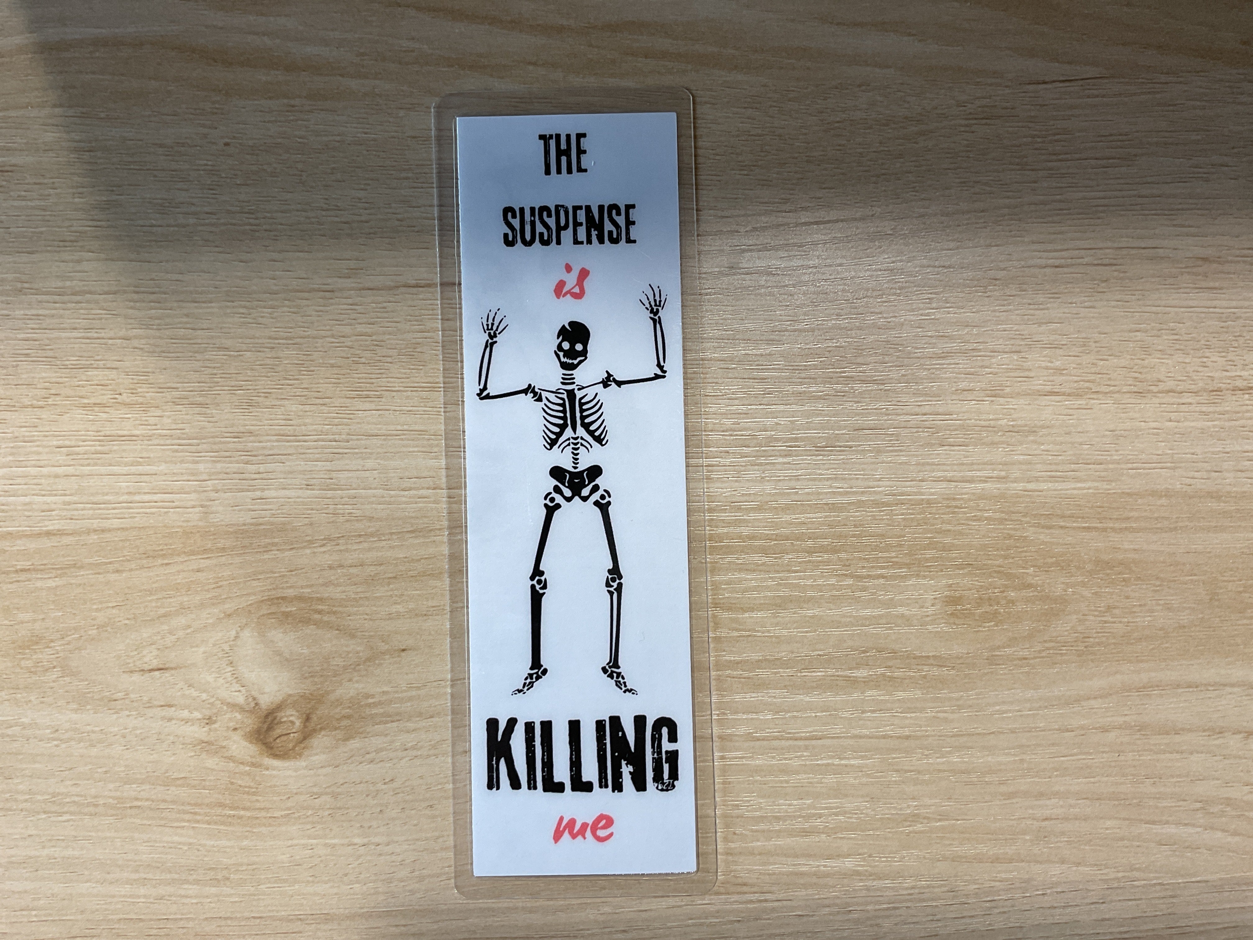 Suspense Skeleton Bookmark
