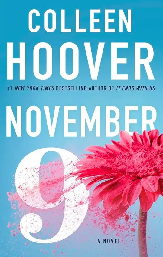 November 9 book cover: Colleen Hoover romance novel, available in paperback and ebook, best-seller.