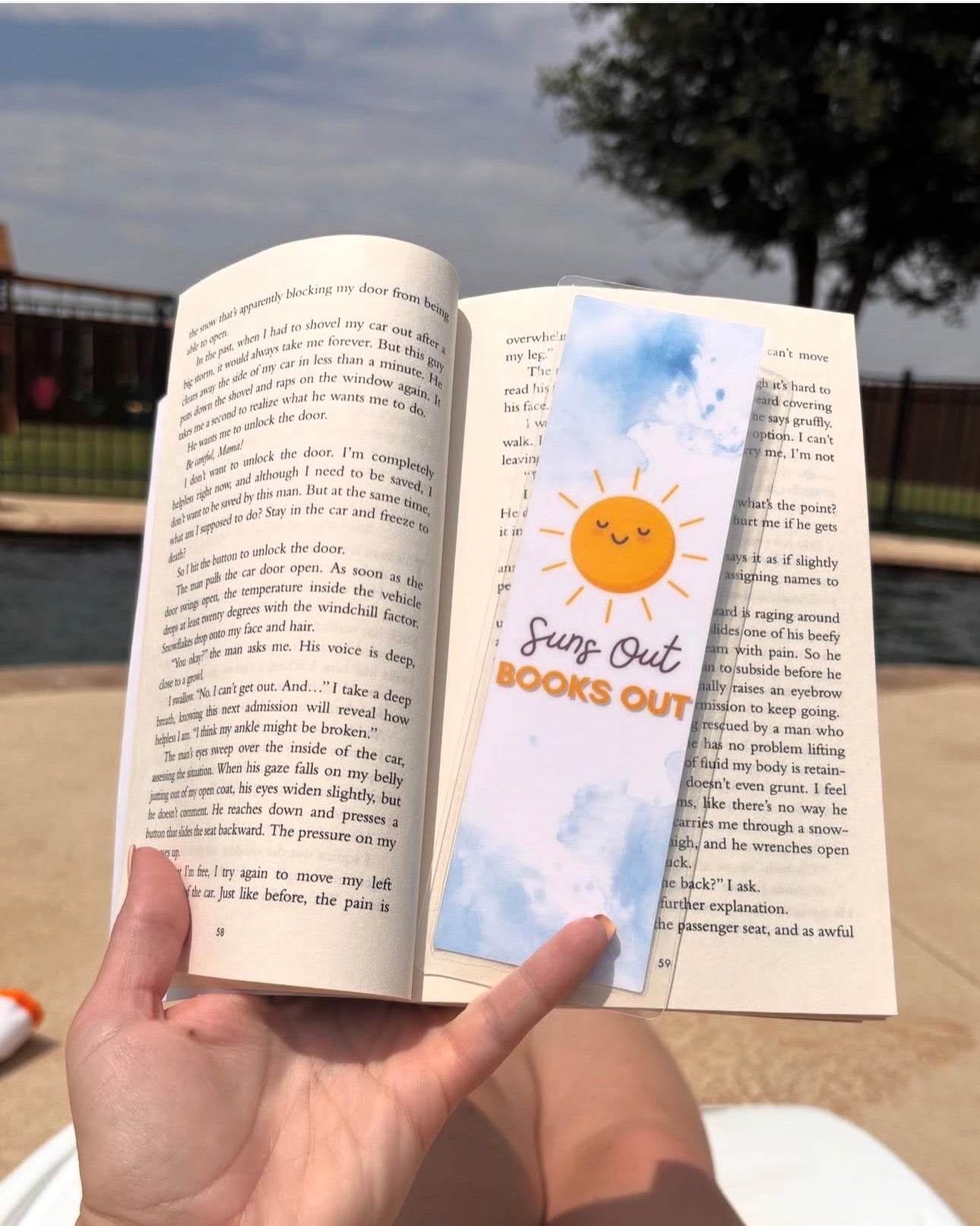Suns Out Books Out Bookmark