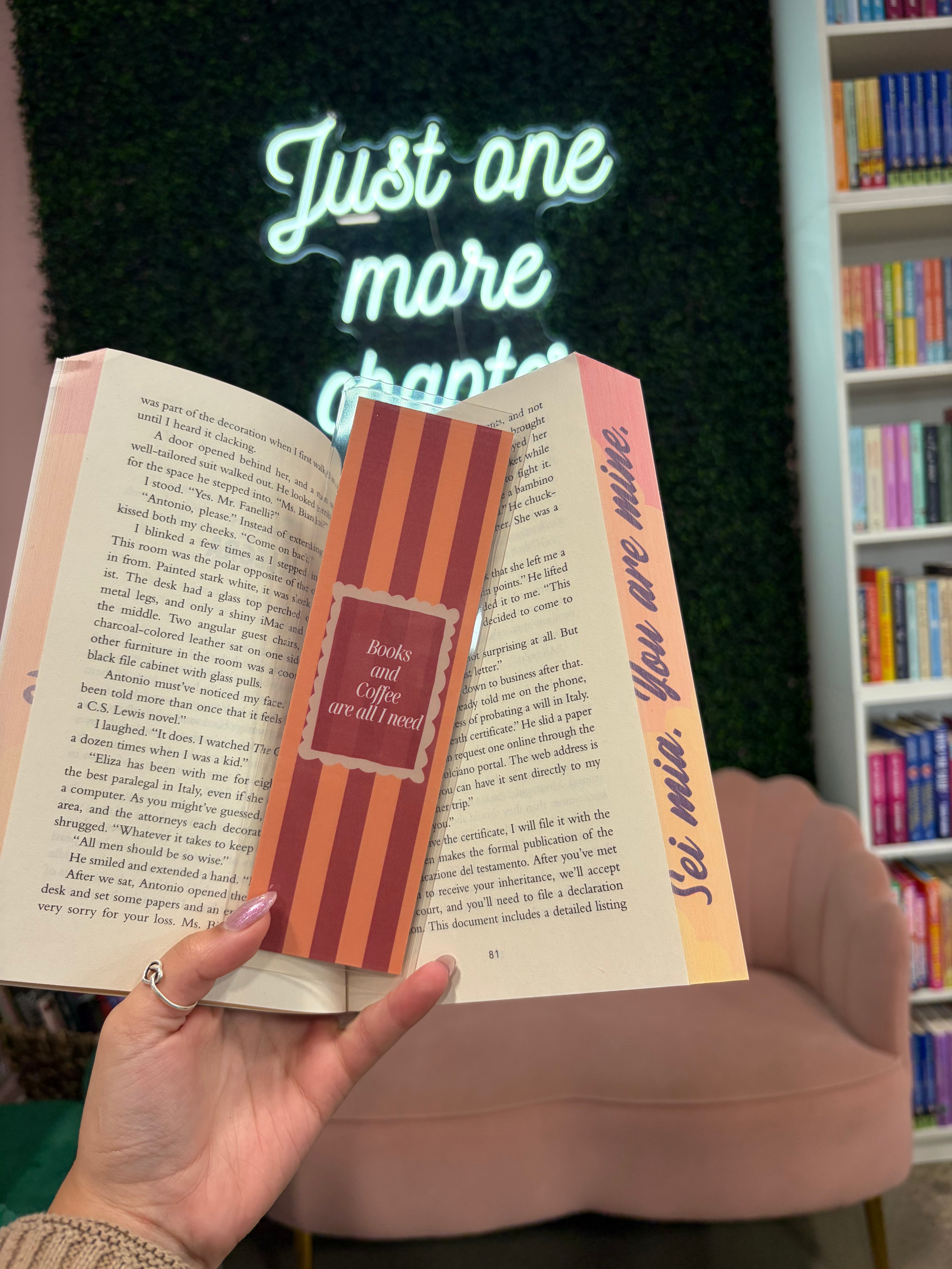 Books and Coffee Bookmark