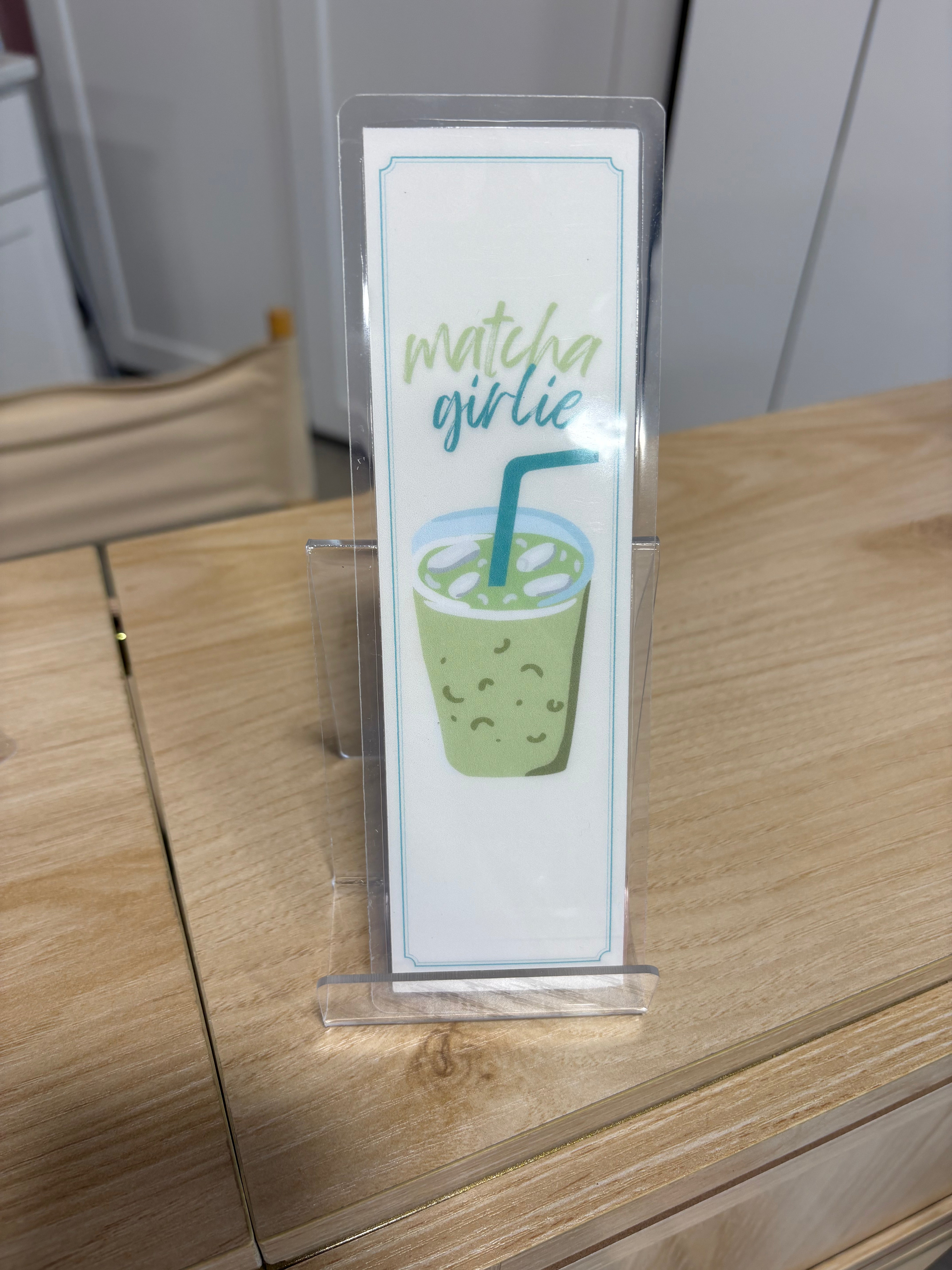 Matcha Girlie Bookmark