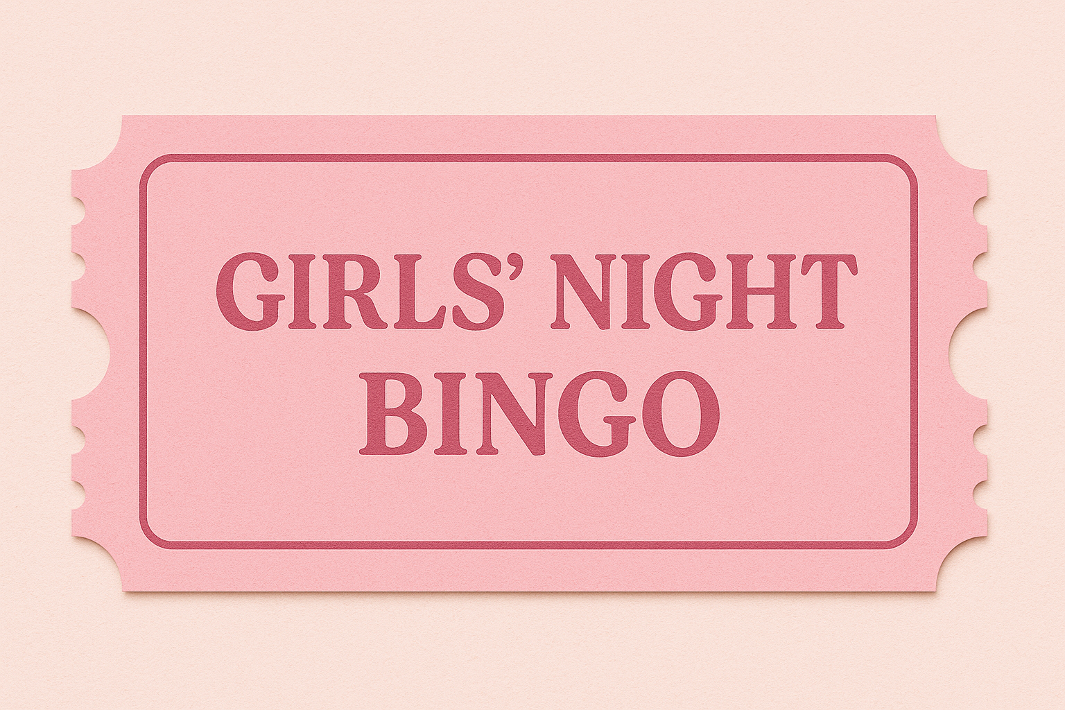 Bingo Entry Ticket
