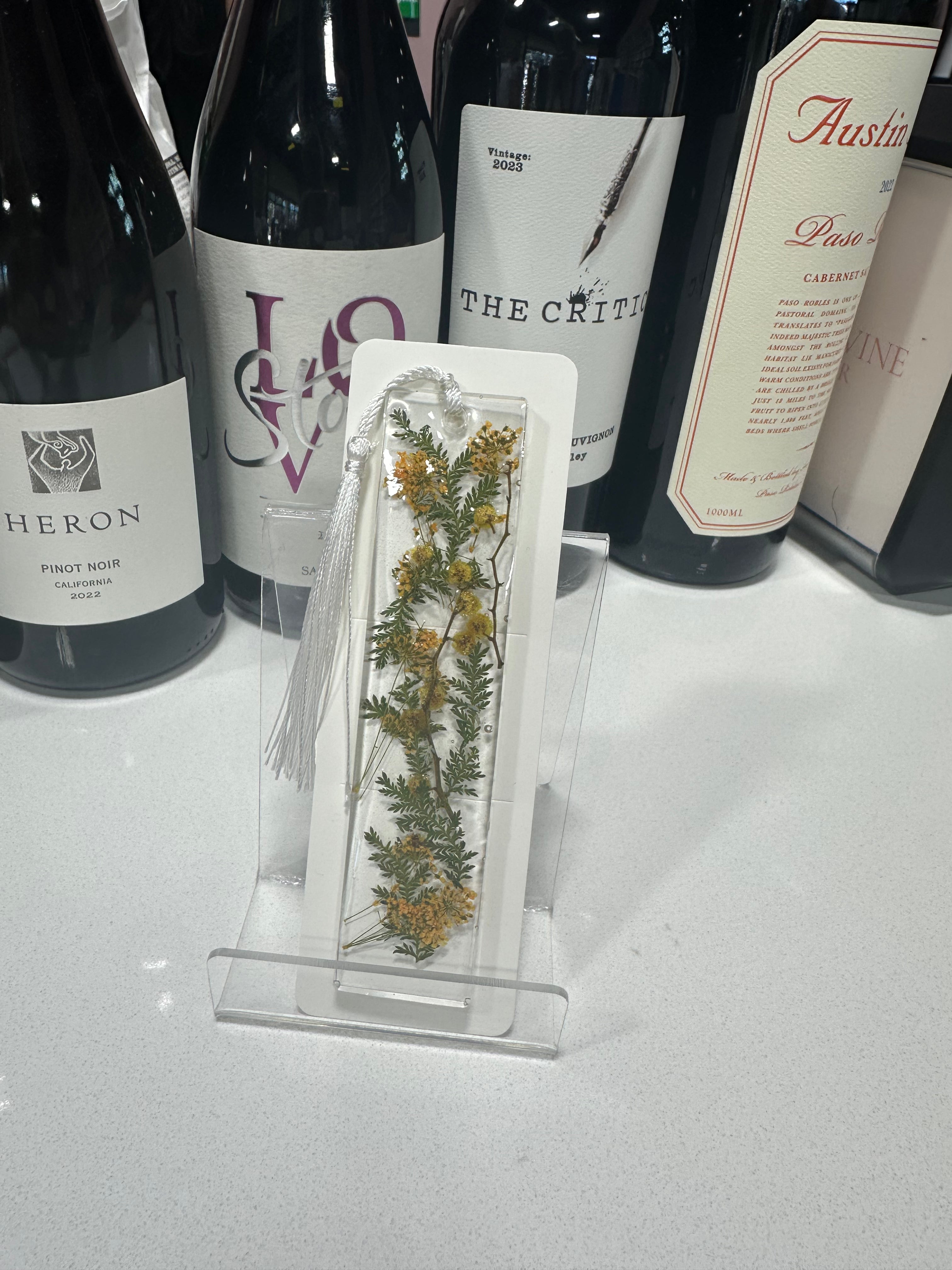 Floral Acrylic Bookmark
