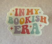 Buy literary-themed In my bookish era sticker, vibrant colors, waterproof vinyl for laptops and notebooks