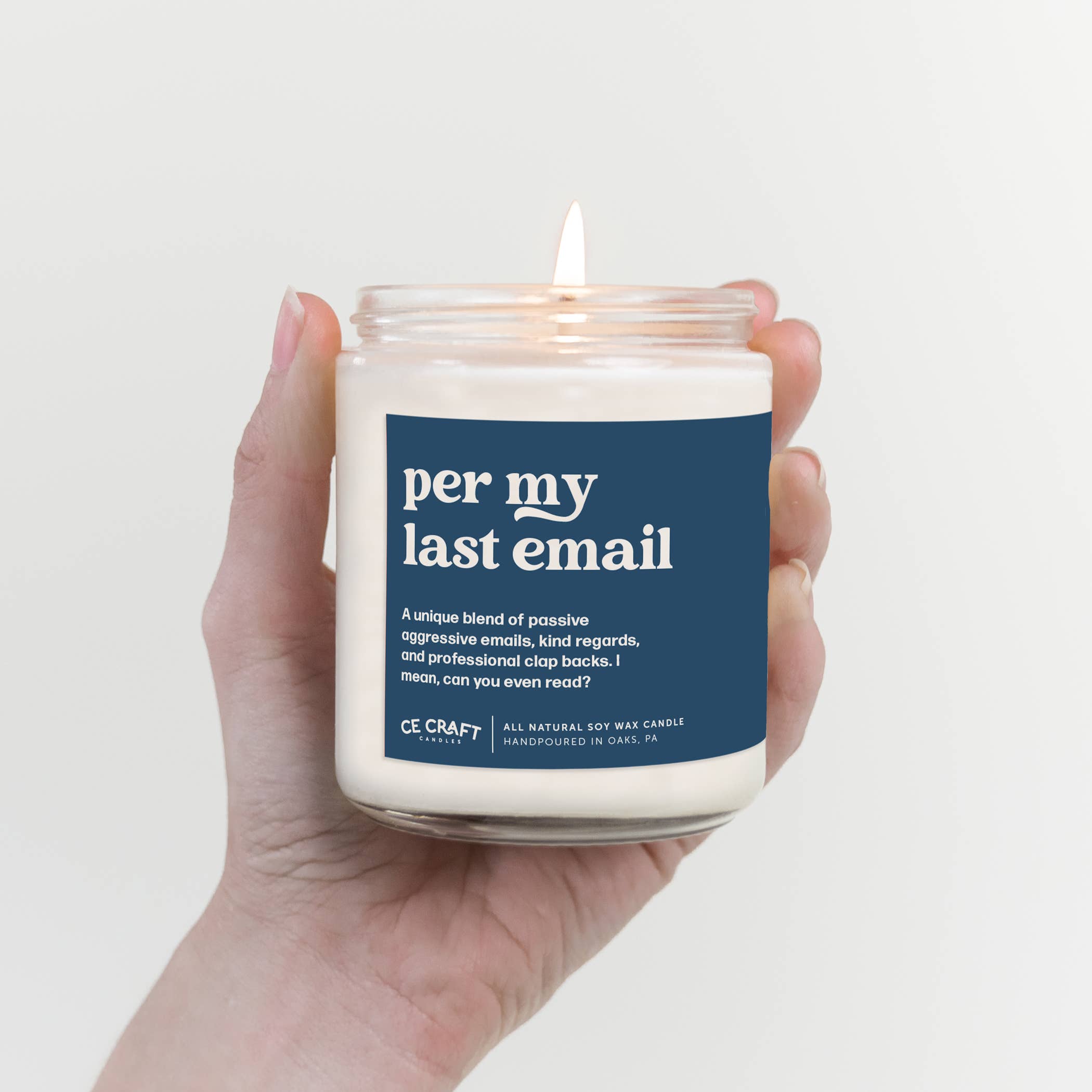 Per My Last Email Scented Candle: Standard
