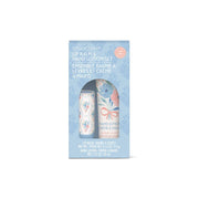 Romantic Rococo Lip Balm & Hand Lotion Set featuring nourishing lip balm and moisturizing hand lotion.