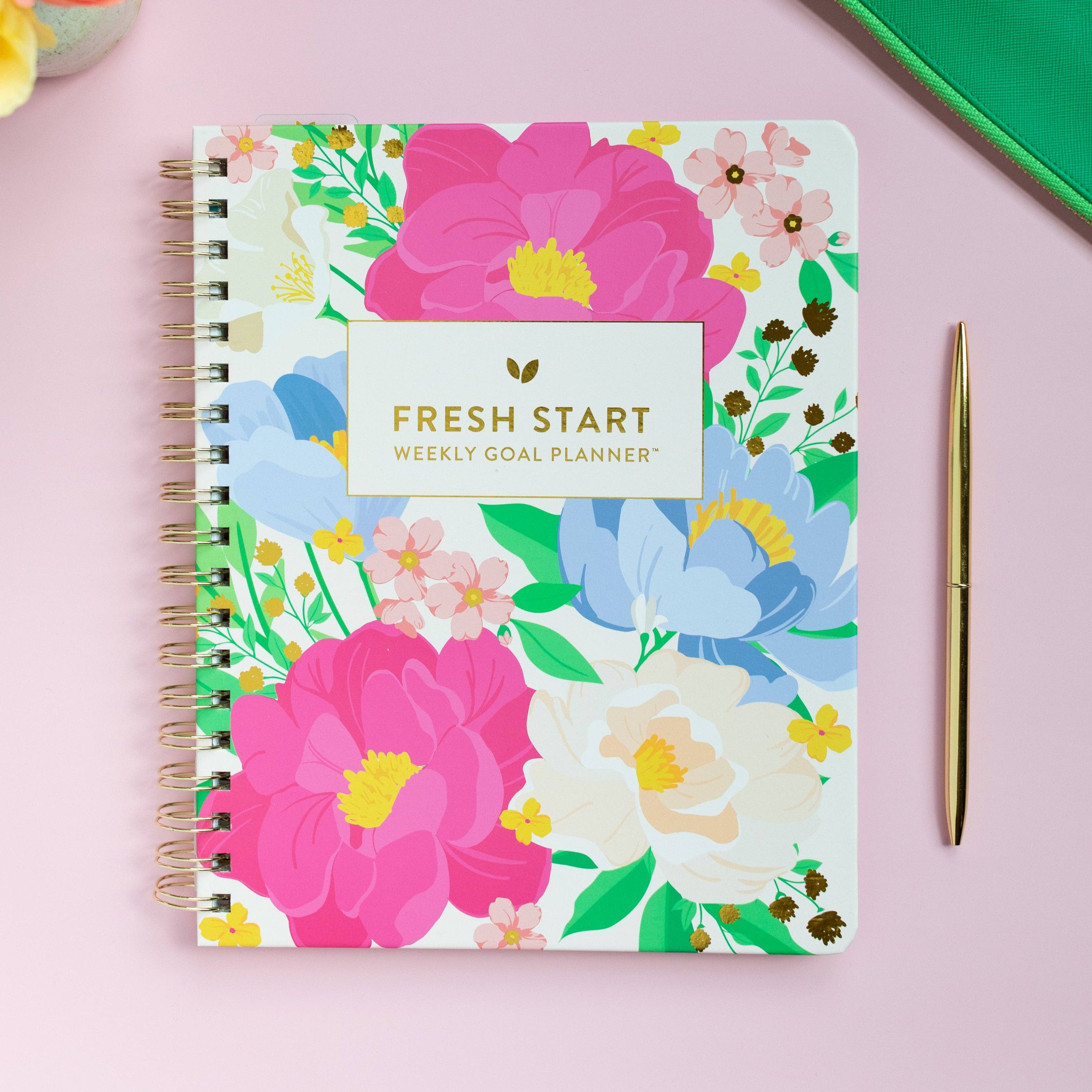 Fresh Start Weekly Goal Planner | Bold Blooms