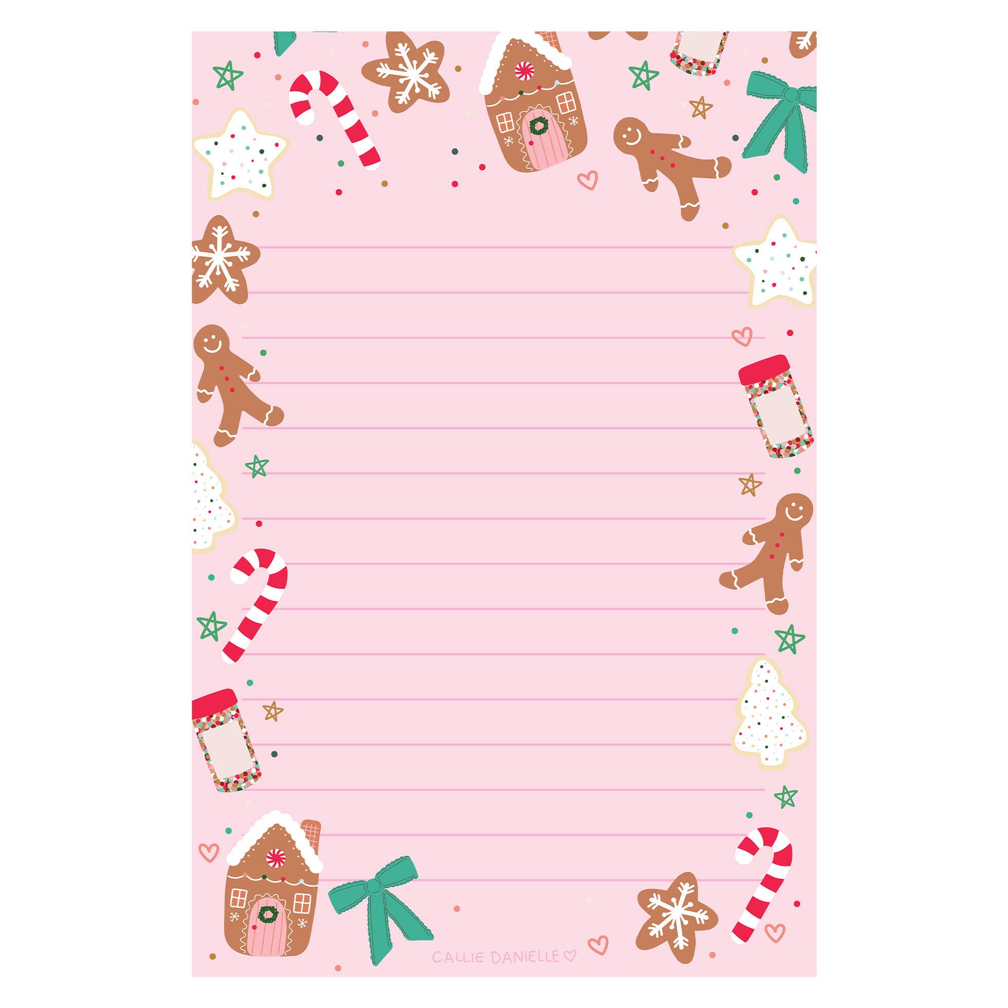 Holiday Cookies Christmas 4x6 Notepad