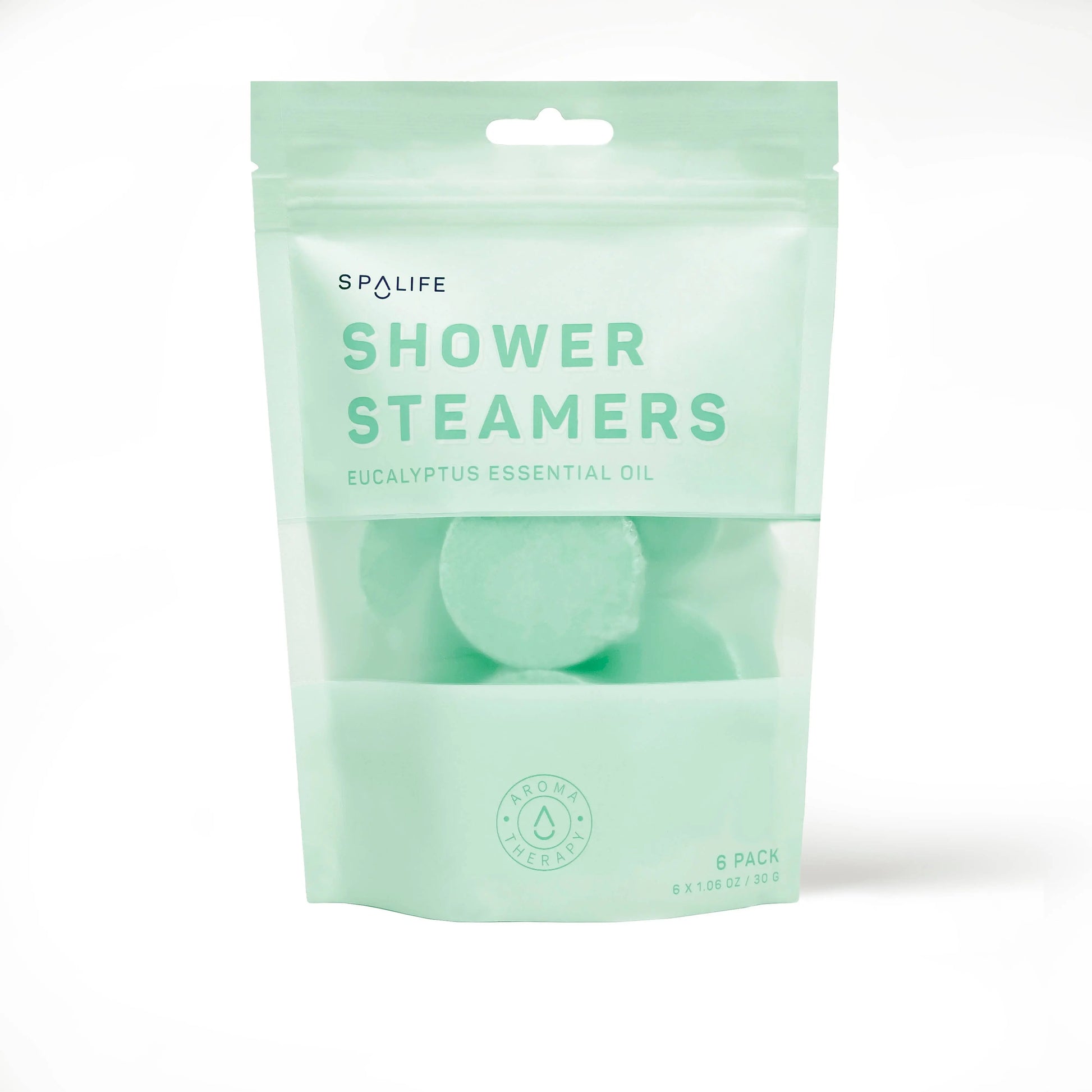 Eucalyptus Shower Steamers Aromatherapy set, 6-pack, mint green, essential oil infused for spa-like relaxation