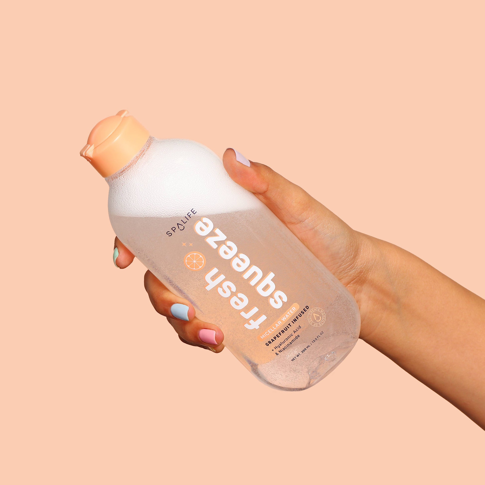 Fresh Squeeze Micellar Cleansing Water - Grapefruit Infused, 250ml, gentle facial cleanser for all skin types