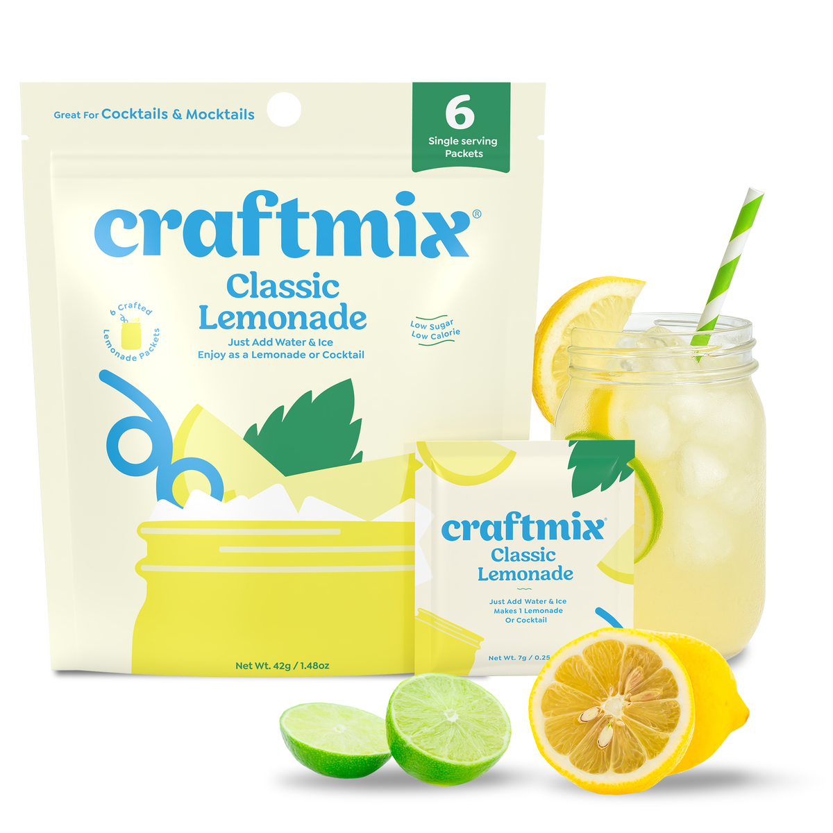 Classic Lemonade & Cocktail Mixer - 6 Serving Multipack
