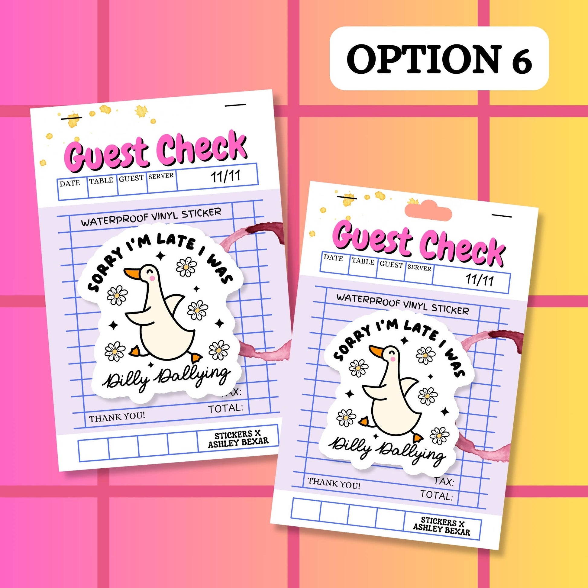 Relatable Duck Goose Funny Dilly Waterproof Vinyl Sticker: Matte / Done! - Paper & Vine Book Bar