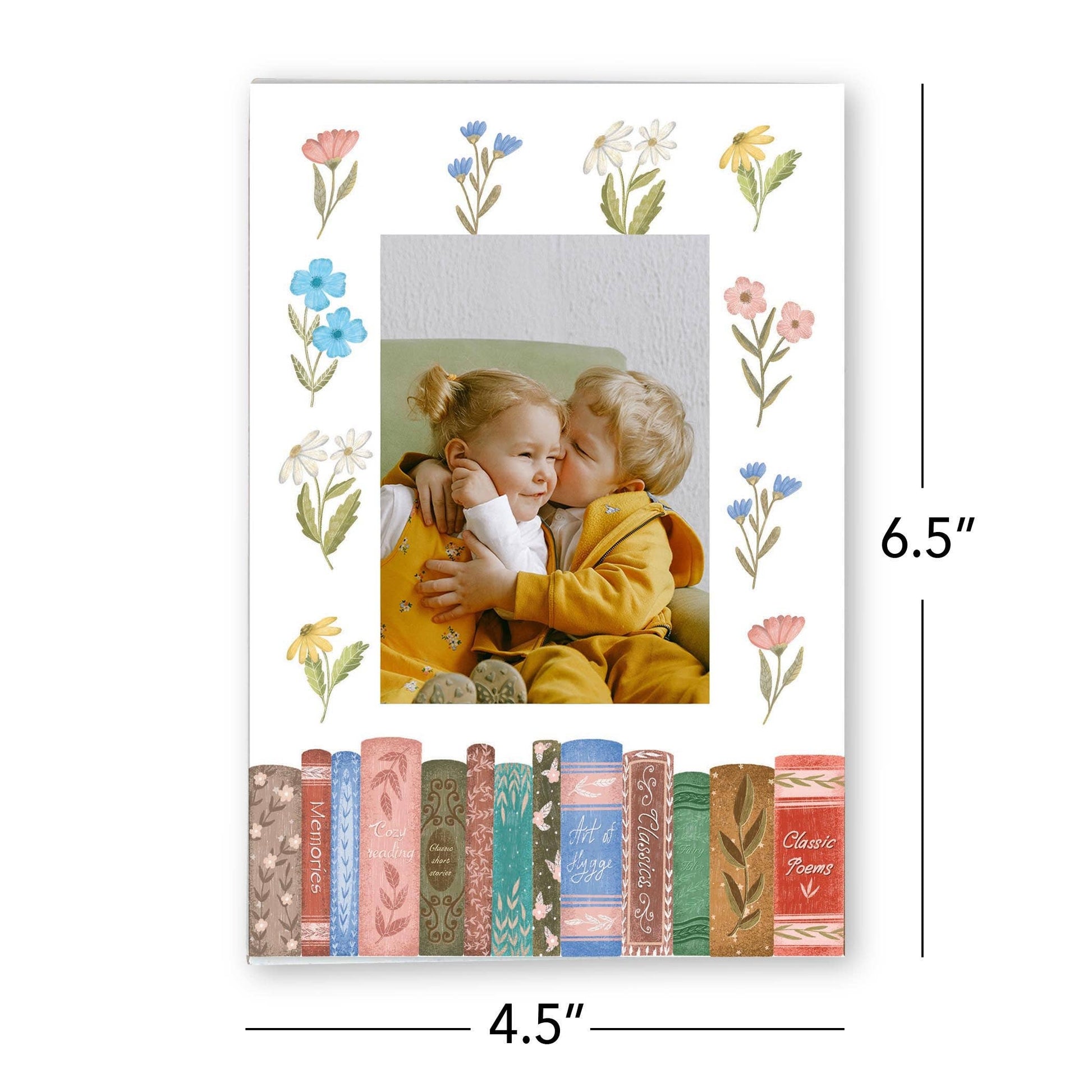 Mini Frame-Pretty Little Chapters Row of Books: White / Regular - Paper & Vine Book Bar