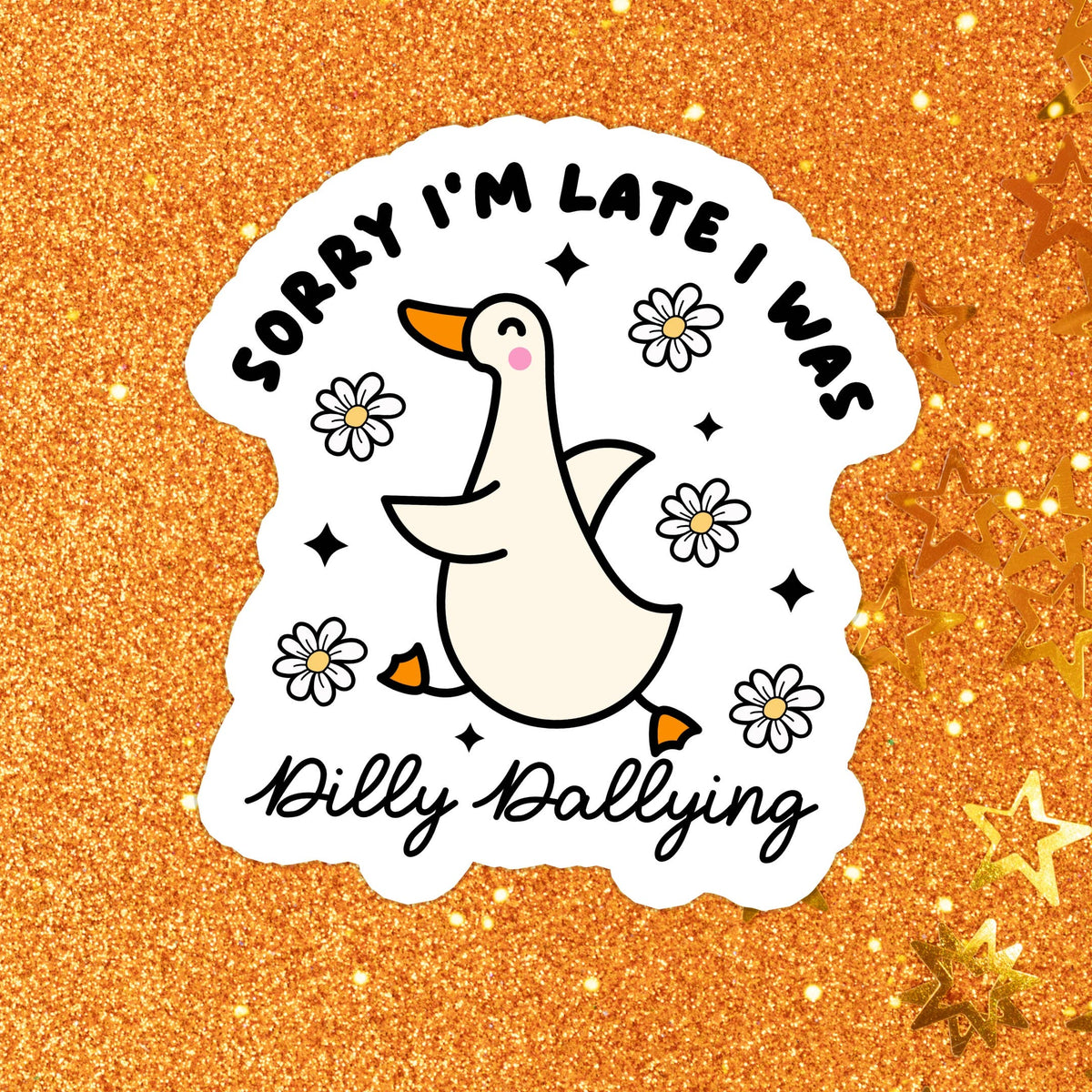 Relatable Duck Goose Funny Dilly Waterproof Vinyl Sticker: Matte / Done! - Paper & Vine Book Bar