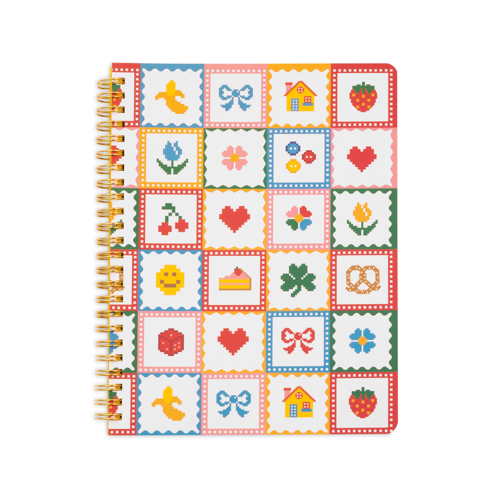 Rough Draft Mini Notebook, Quilt — compact notebook with quilt-inspired cover for quick jotting.