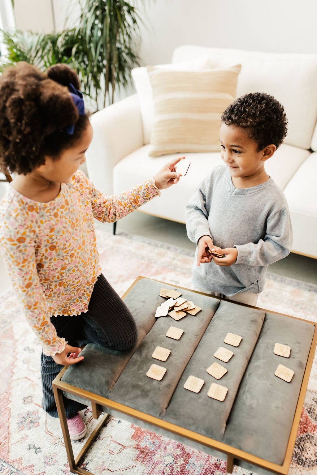 Wooden State Memory Matching Game featuring Texas landmarks, durable brainteaser puzzle for kids and adults