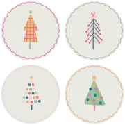 Buy Glitzmas Soak Up Christmas Coasters Set of 4, festive red and green, durable ceramic, perfect for holiday decor