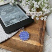 Tired but Still Reading Kindle charm - C plug
