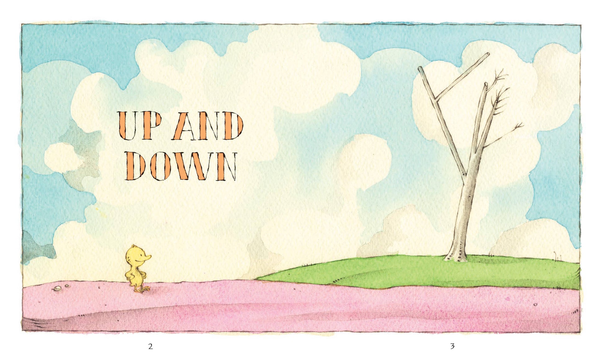 Fox & Chick: Up and Down children's book, colorful illustrated hardcover edition for early readers