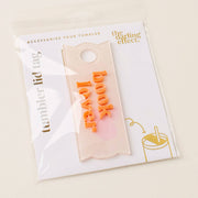 Tumbler Lid Tag-Book Lover