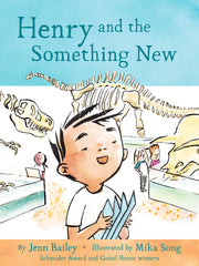 Children's adventure book "Henry and the Something New" in hardcover, colorful illustrations, educational content