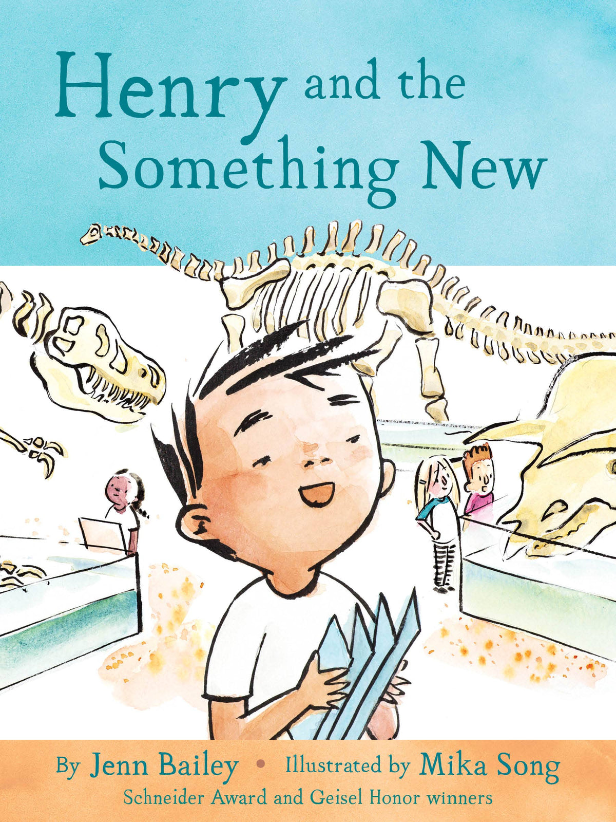 Children's adventure book "Henry and the Something New" in hardcover, colorful illustrations, educational content