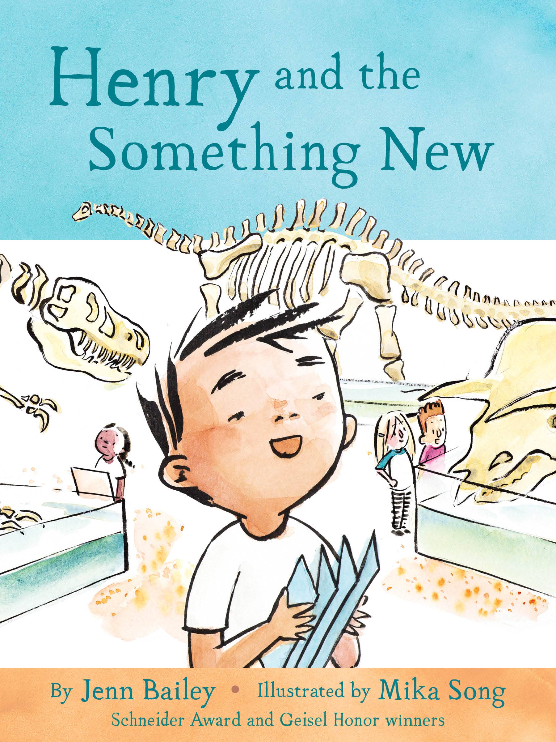 Children's adventure book "Henry and the Something New" in hardcover, colorful illustrations, educational content