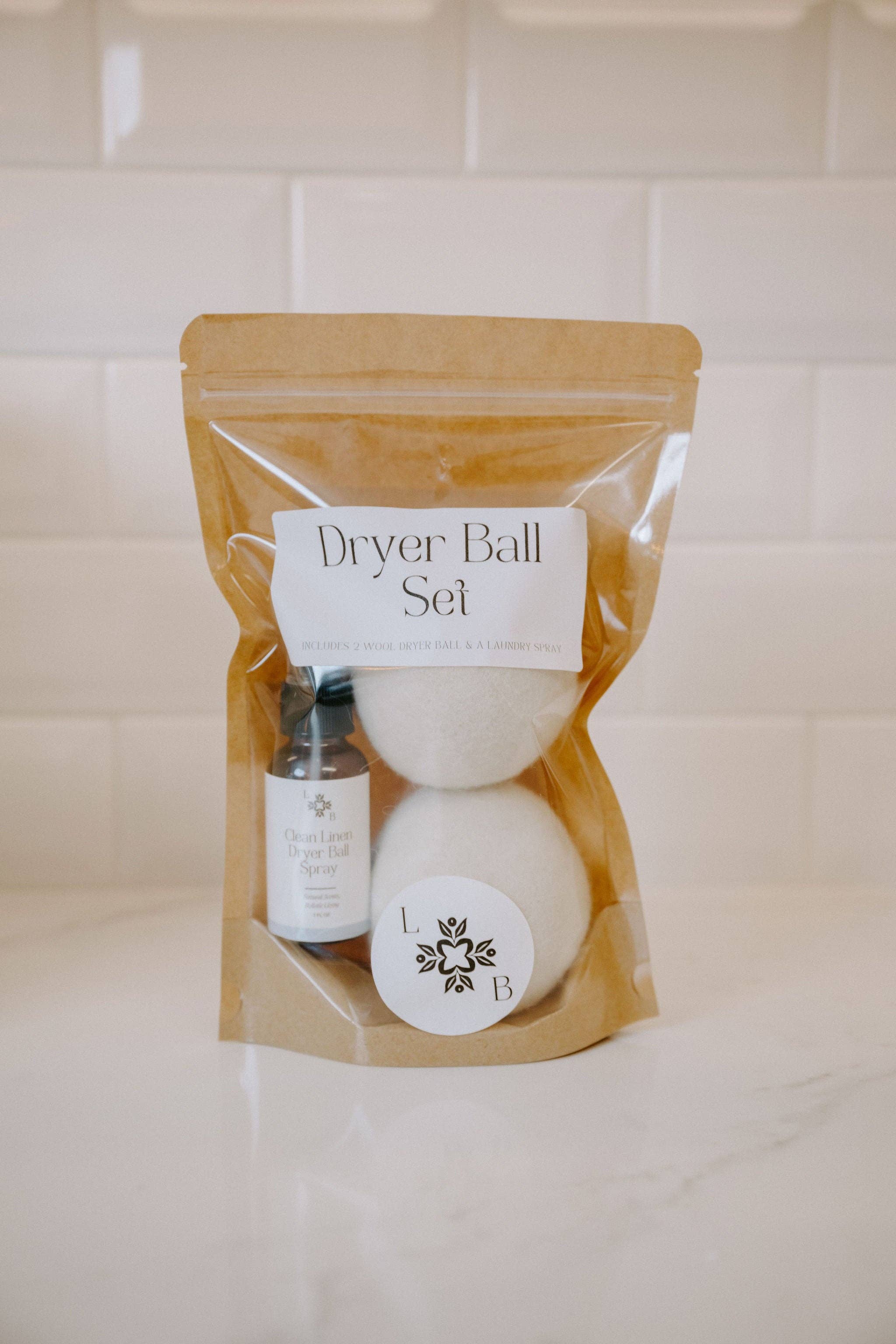 Wool Dryer Ball Set with Essential Oils: Clean Linen | Essential Oil Blend