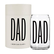 "Dad" Beer Can Glass