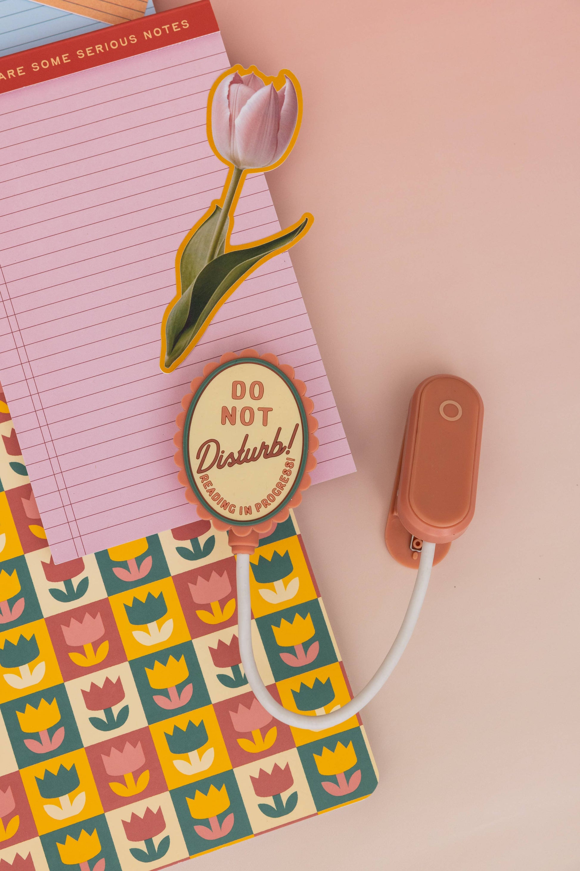 Book Light Do Not Disturb: LED clip-on reading light with adjustable brightness, portable USB-rechargeable.
