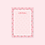 Pink Cherry Write it Down Notepad