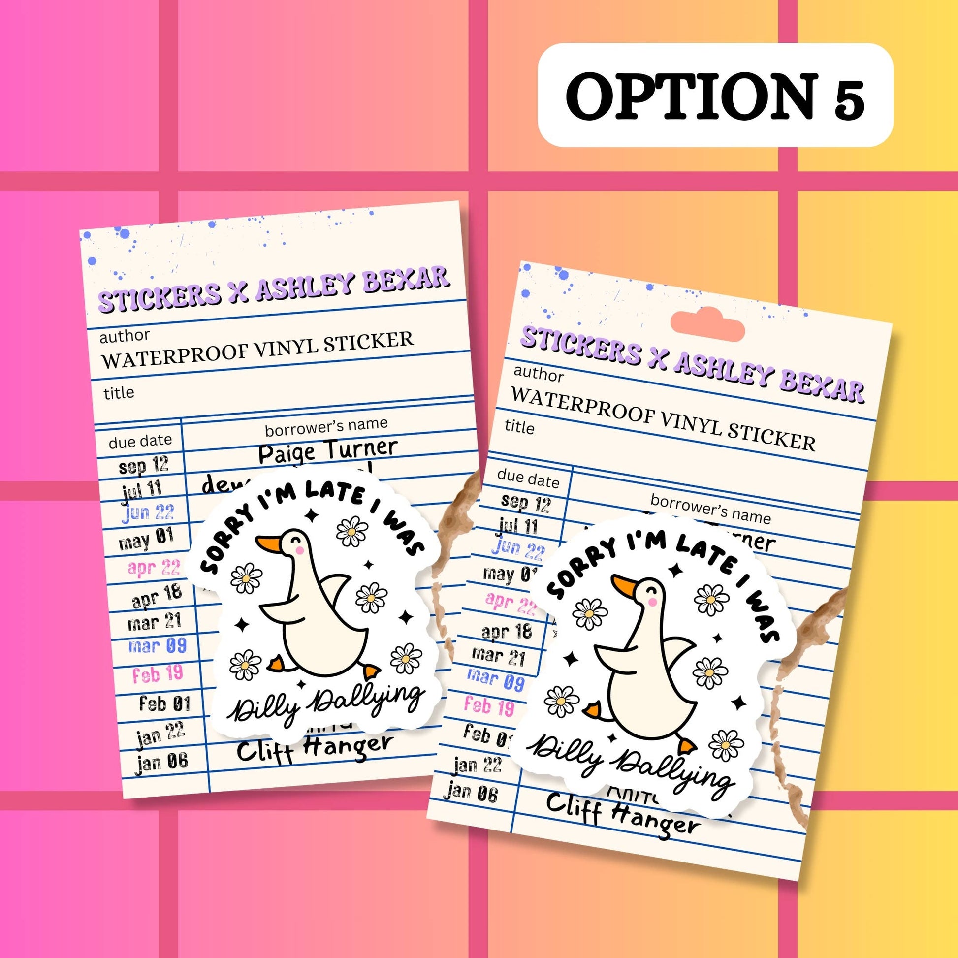 Relatable Duck Goose Funny Dilly Waterproof Vinyl Sticker: Matte / Done! - Paper & Vine Book Bar