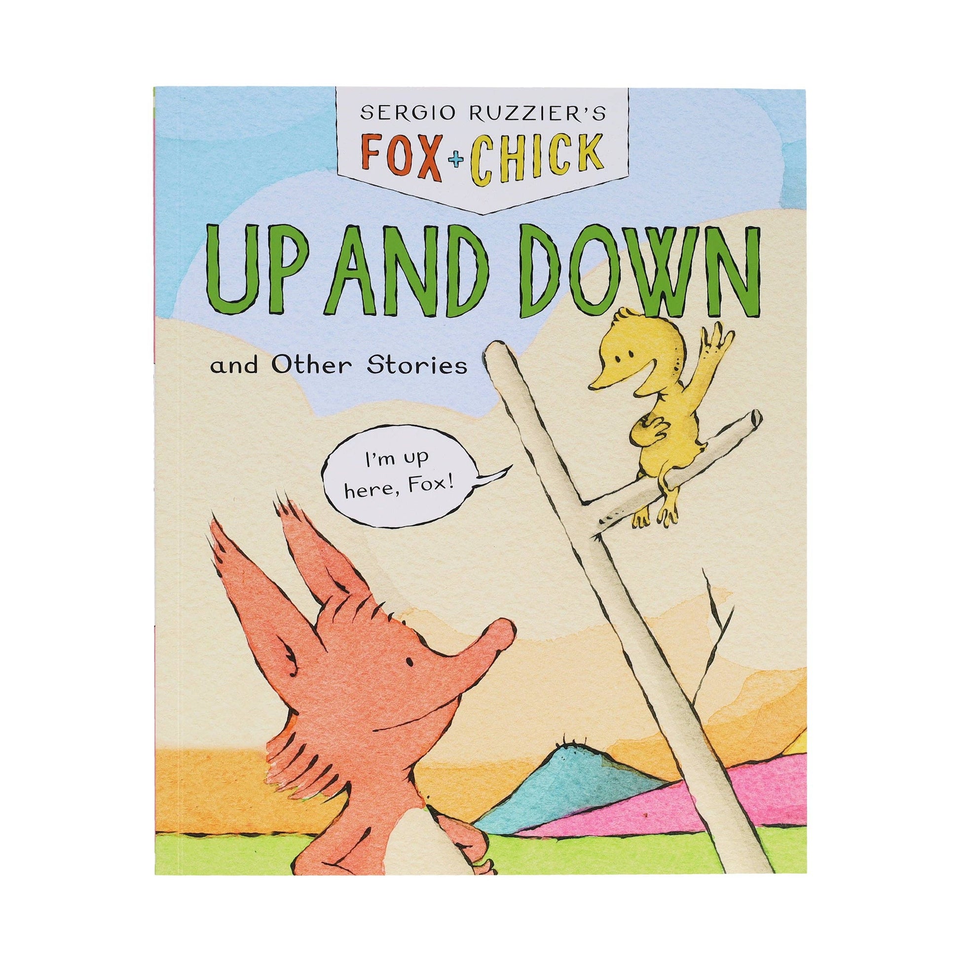 Fox & Chick: Up and Down children's book, colorful illustrated hardcover, engaging story for early readers