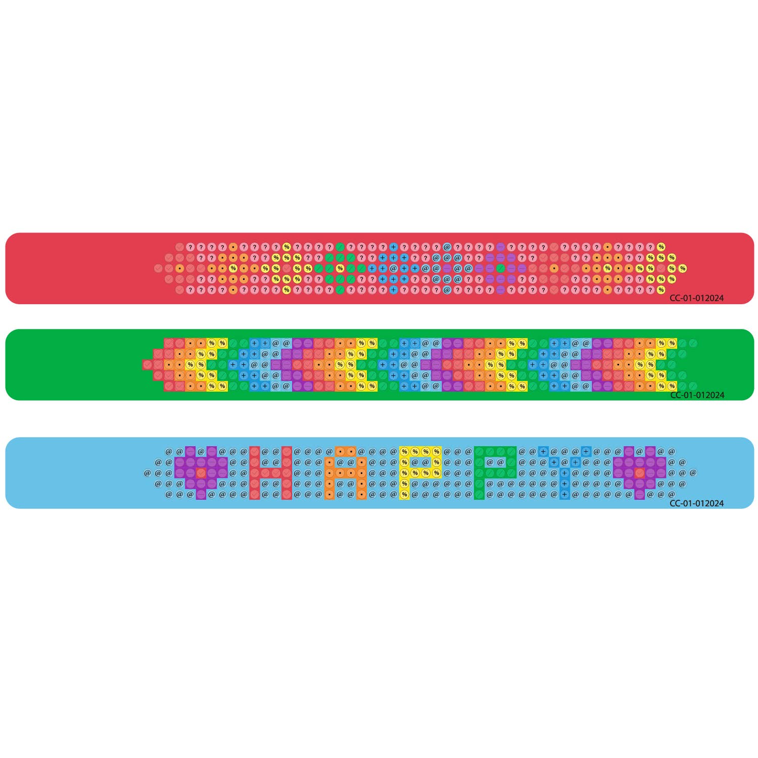 Rainbow Happiness Diamond Painting Bracelet Kit: 01 Multi, colorful DIY craft set for jewelry making, includes beads & tools