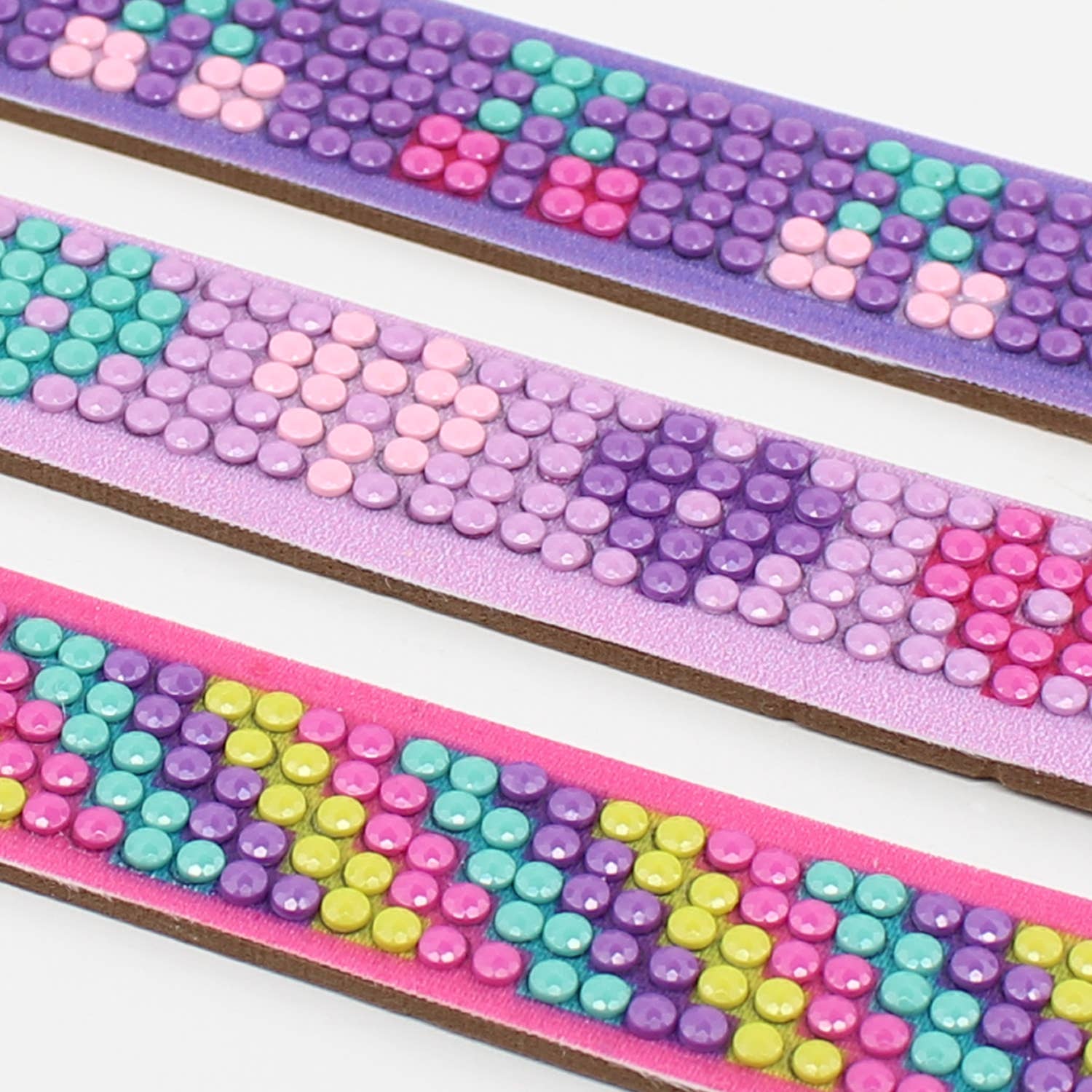 Buy Cherry Hearts Diamond Painting Bracelet Kit: 01 Multi, DIY craft kit with colorful beads, adjustable size, perfect gif...