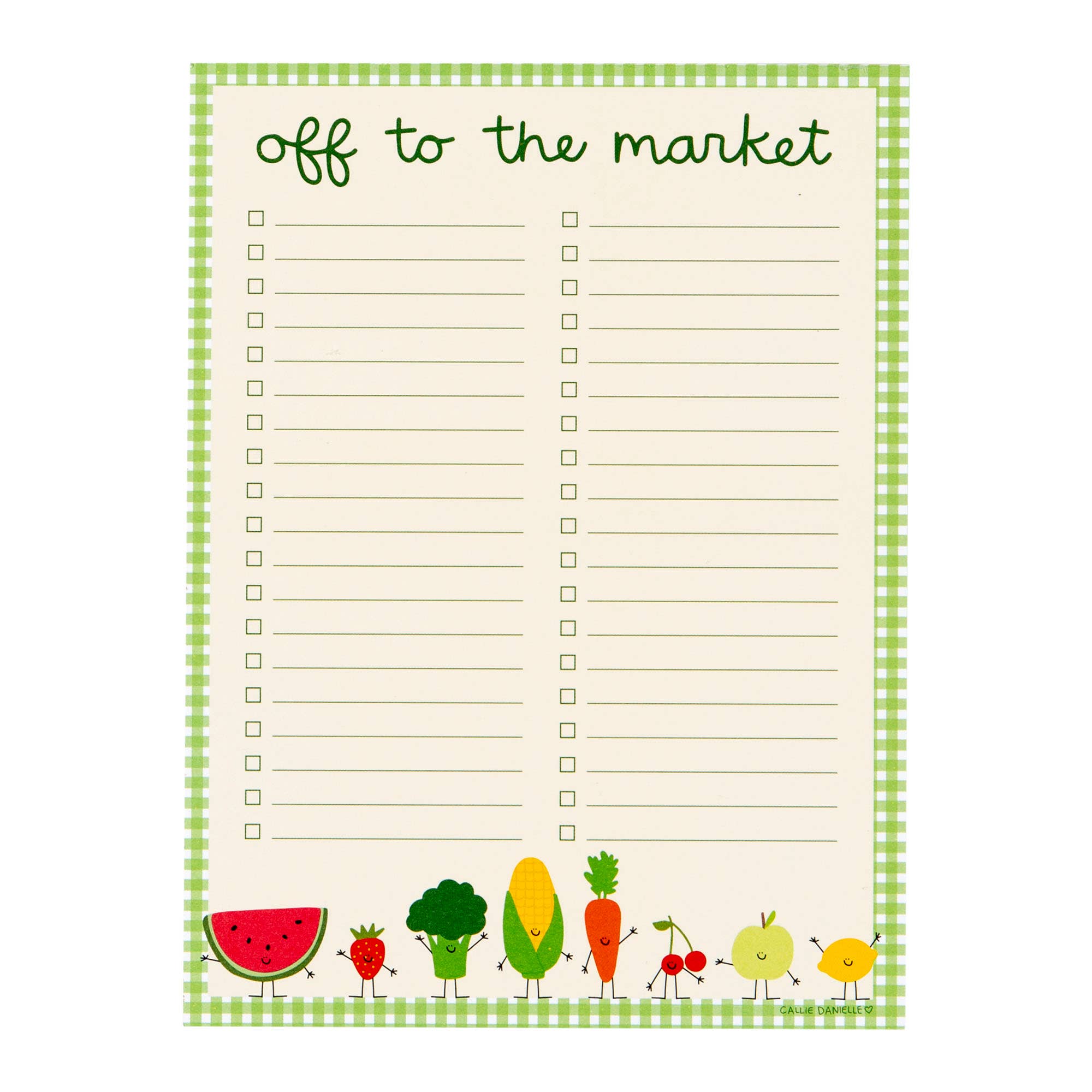 Off To The Market Notepad
