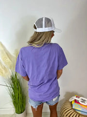 It Is What It Is Violet Pocket Graphic Tee
