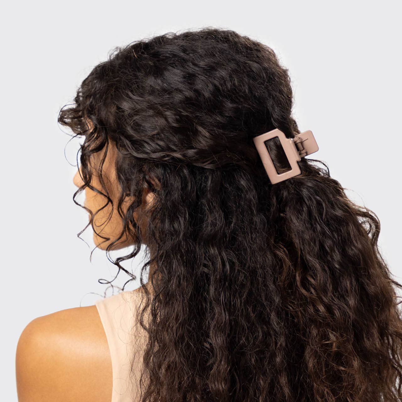 Oversized Recycled Plastic Assorted Claw Clip 3pc set in vibrant colors, eco-friendly hair accessory
