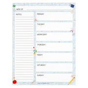 Classroom Icons Weekly Calendar Notepad